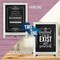 HBCY Creations Hanging or Tabletop Chalkboard with Legs/Wedding Table Sign/Kitchen Countertop Memo Board
